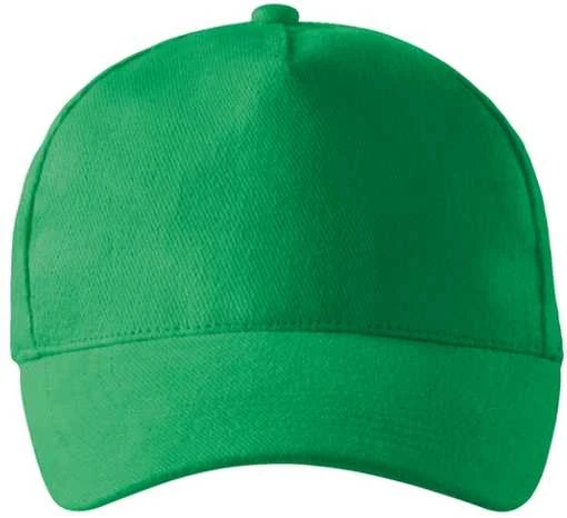 Malfini As Kepurė su snapeliu MALFINI 5P 307 Unisex, Kelly žalias 340g/m2