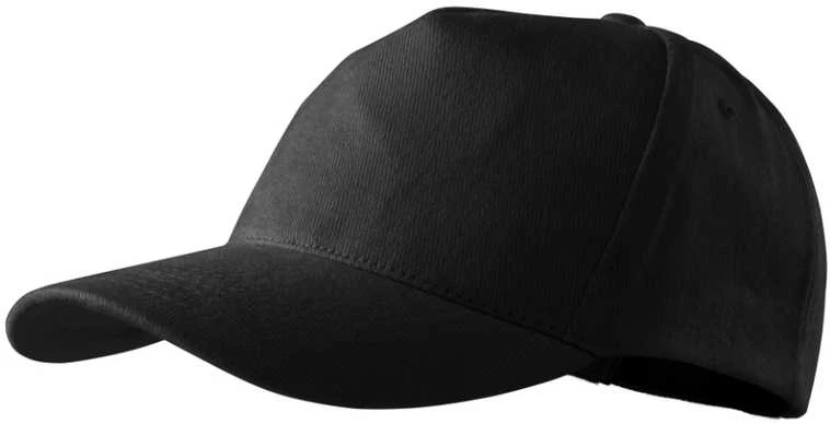 Malfini As Kepurė su Snapeliu MALFINI 5P 307 Unisex, Juoda 340g/m2