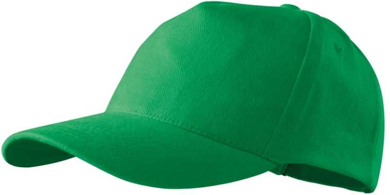Malfini As Kepurė su snapeliu MALFINI 5P 307 Unisex, Kelly žalias 340g/m2