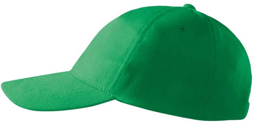 Malfini As Kepurė su snapeliu MALFINI 5P 307 Unisex, Kelly žalias 340g/m2