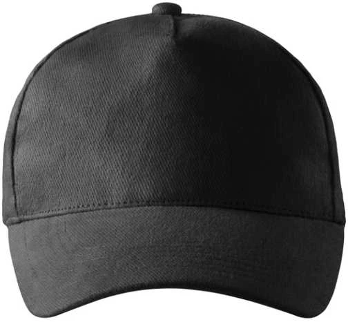 Malfini As Kepurė su Snapeliu MALFINI 5P 307 Unisex, Juoda 340g/m2