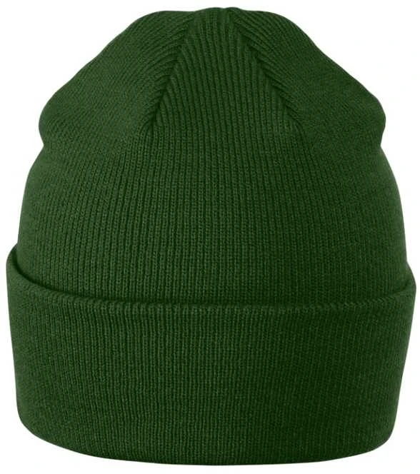 Malfini As Unisex megzta kepurė MALFINI Beanie 315 bottle žalias – klasikinis žieminis modelis