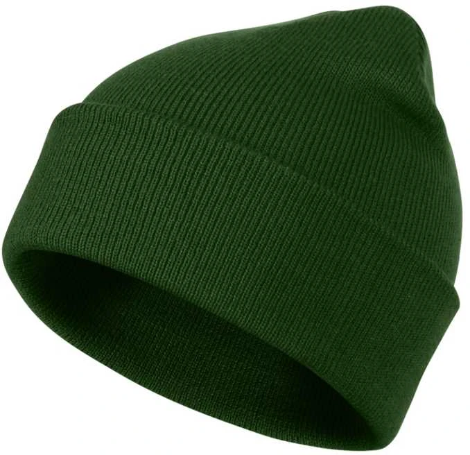 Malfini As Unisex megzta kepurė MALFINI Beanie 315 bottle žalias – klasikinis žieminis modelis