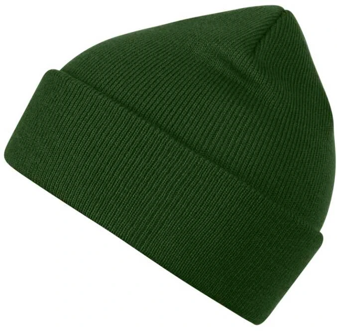 Malfini As Unisex megzta kepurė MALFINI Beanie 315 bottle žalias – klasikinis žieminis modelis
