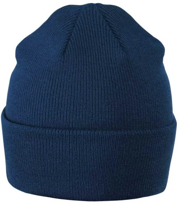 Malfini As Unisex megzta kepurė MALFINI Beanie 315 midnight mėlynas – klasikinis žieminis modelis