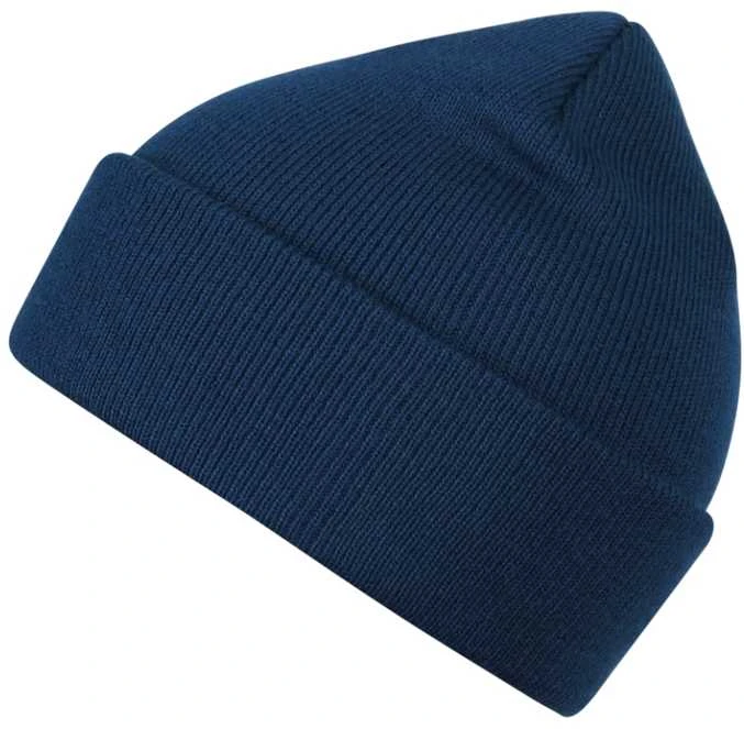 Malfini As Unisex megzta kepurė MALFINI Beanie 315 midnight mėlynas – klasikinis žieminis modelis
