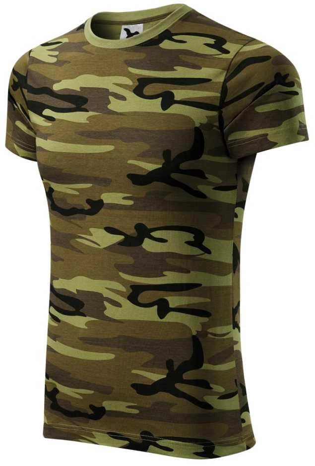 Malfini As Marškinėliai Unisex MALFINI Camouflage 144 Camouflage žalias 160 g/m²