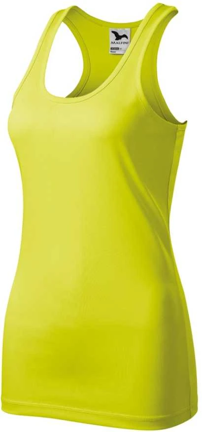 Malfini As Moteriški Marškinėliai MALFINI Racer Neon yellow, 130 g/m²