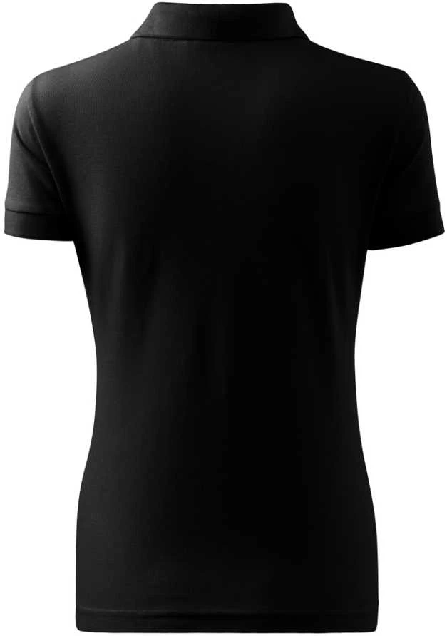 Malfini As Moteriški Polo Marškinėliai MALFINI Cotton Juodas, 170 g/m²