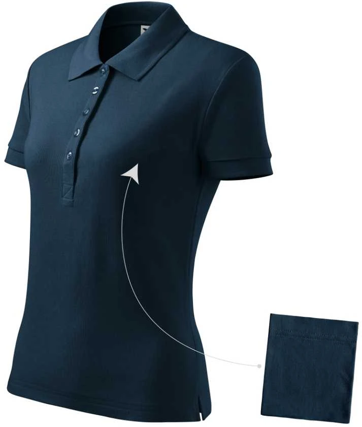 Malfini As Moteriški Polo Marškinėliai MALFINI Cotton Navy mėlynas, 170 g/m²
