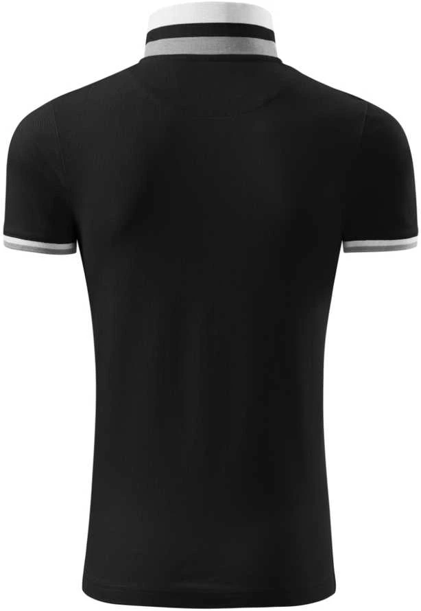 Malfini As Vyriški Polo Marškinėliai MALFINI Collar Up Juodas 215 g/m²
