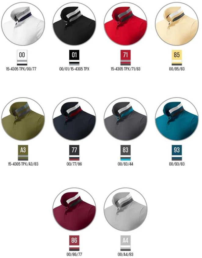 Malfini As Vyriški Polo Marškinėliai MALFINI Collar Up Garnet 215 g/m²