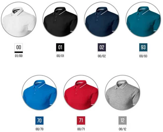 Malfini As Vyriški polo marškinėliai „Perfection plain 251“ | snorkelio mėlyna spalva