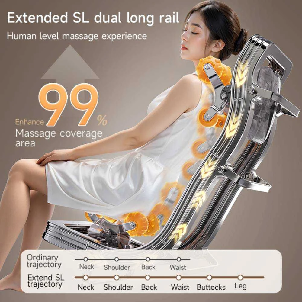 Masažinė kėdė JARE Aura Amber Brown su Zero Gravity ir viso kūno masažu