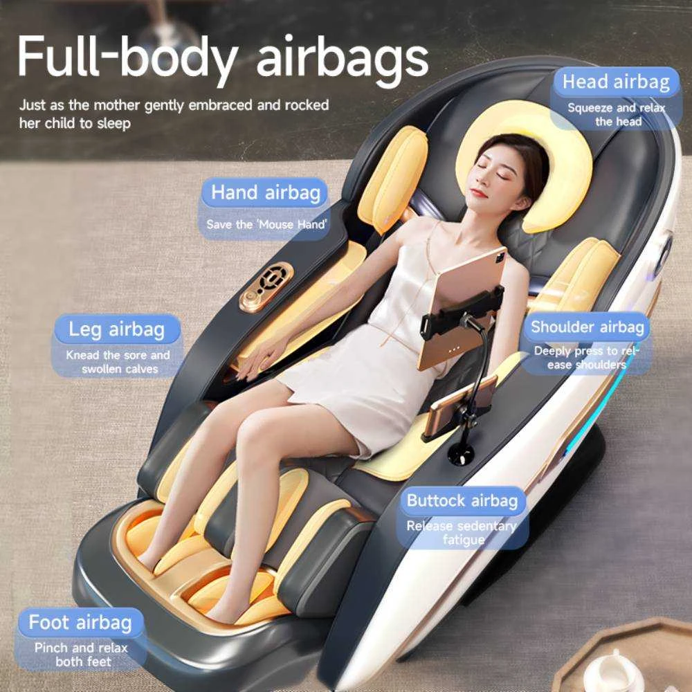 Masažinis krėslas JARE JR-M9-3Q – Zero Gravity Juodas