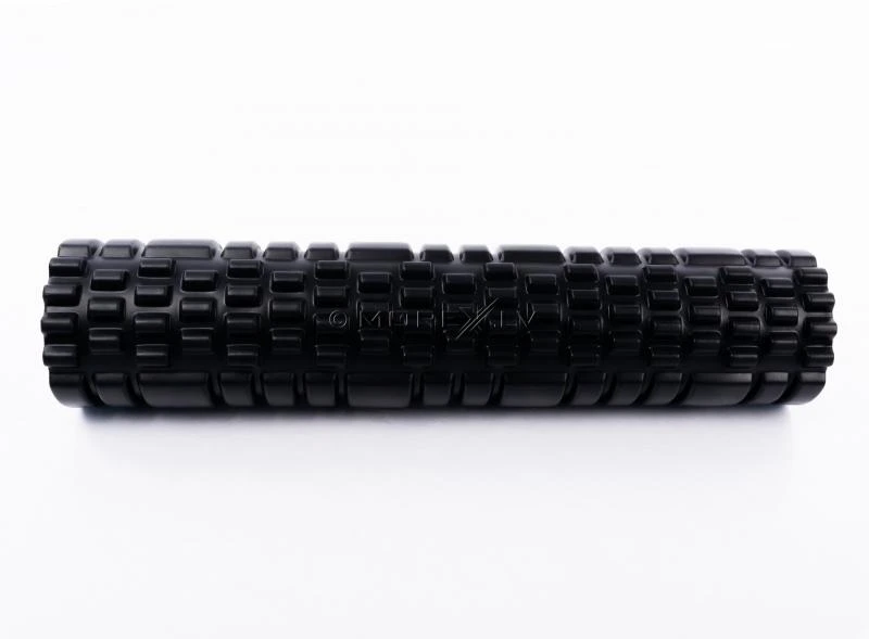 Masažo - Pilatės Volas Yoga Roller 14x62cm, juodas