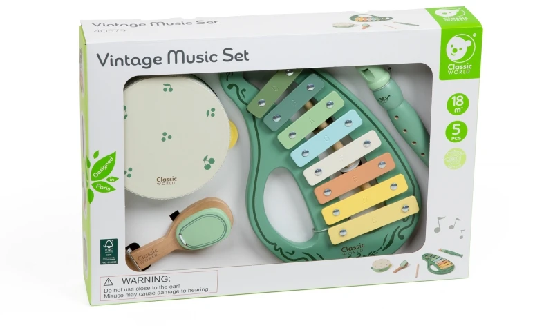 CLASSIC WORLD Muzikiniai Instrumentai Rinkinys Vaikams 18ms+