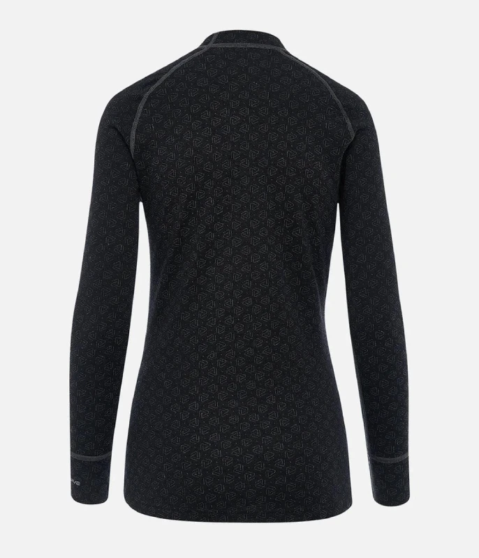 Moteriški termo marškinėliai Thermowave Merino Xtreme - Juoda - M