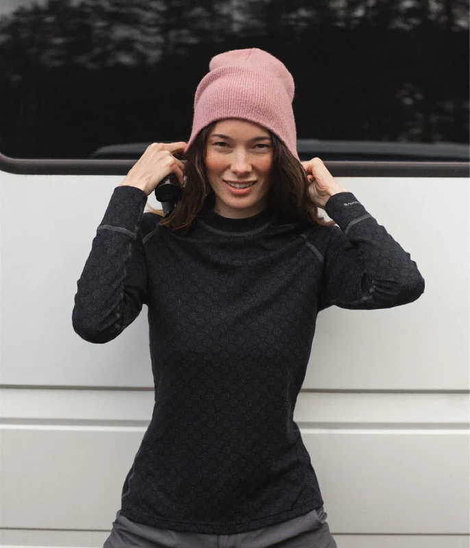 Moteriški termo marškinėliai Thermowave Merino Xtreme - Juoda - M