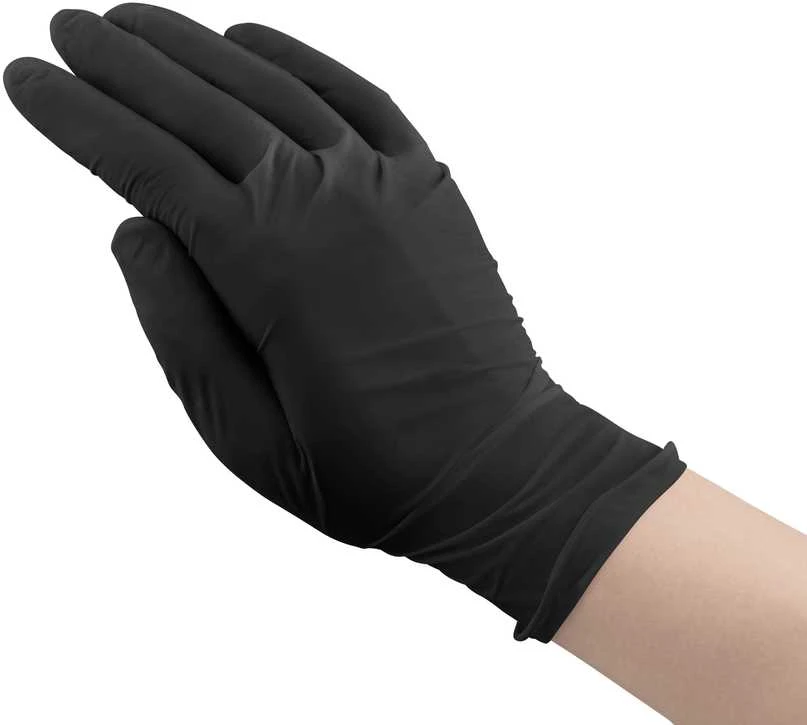 Nitrilinės pirštinės juodos Kid-Man N100, dydis XXL