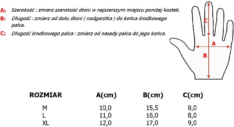 Pirštinės York Neopreninės Juoda/Raudona