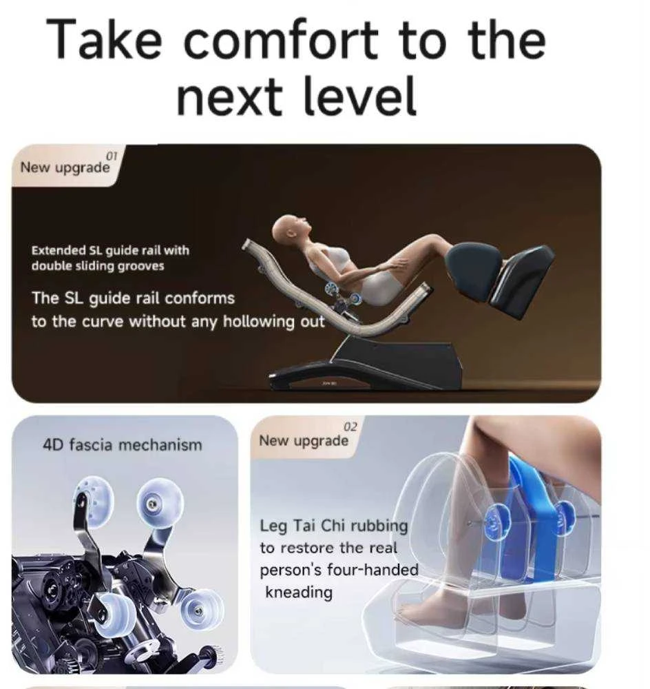 Premium masažinis krėslas JARE Navigator – Comfort Relief Master su Zero Gravity sistema