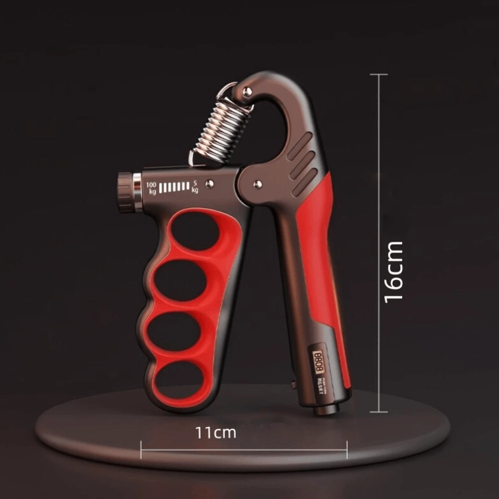 Reguliuojamas Plaštakos Treniruoklis THOMS Power Grip 5-100 kg. Su Skaitikliu