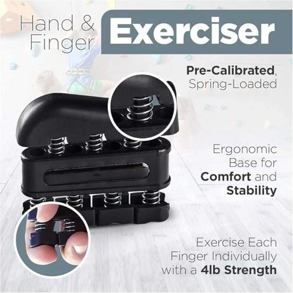Riešo ir pirštų treniruoklio komplektas Tomaz Sport Grip 5IN1