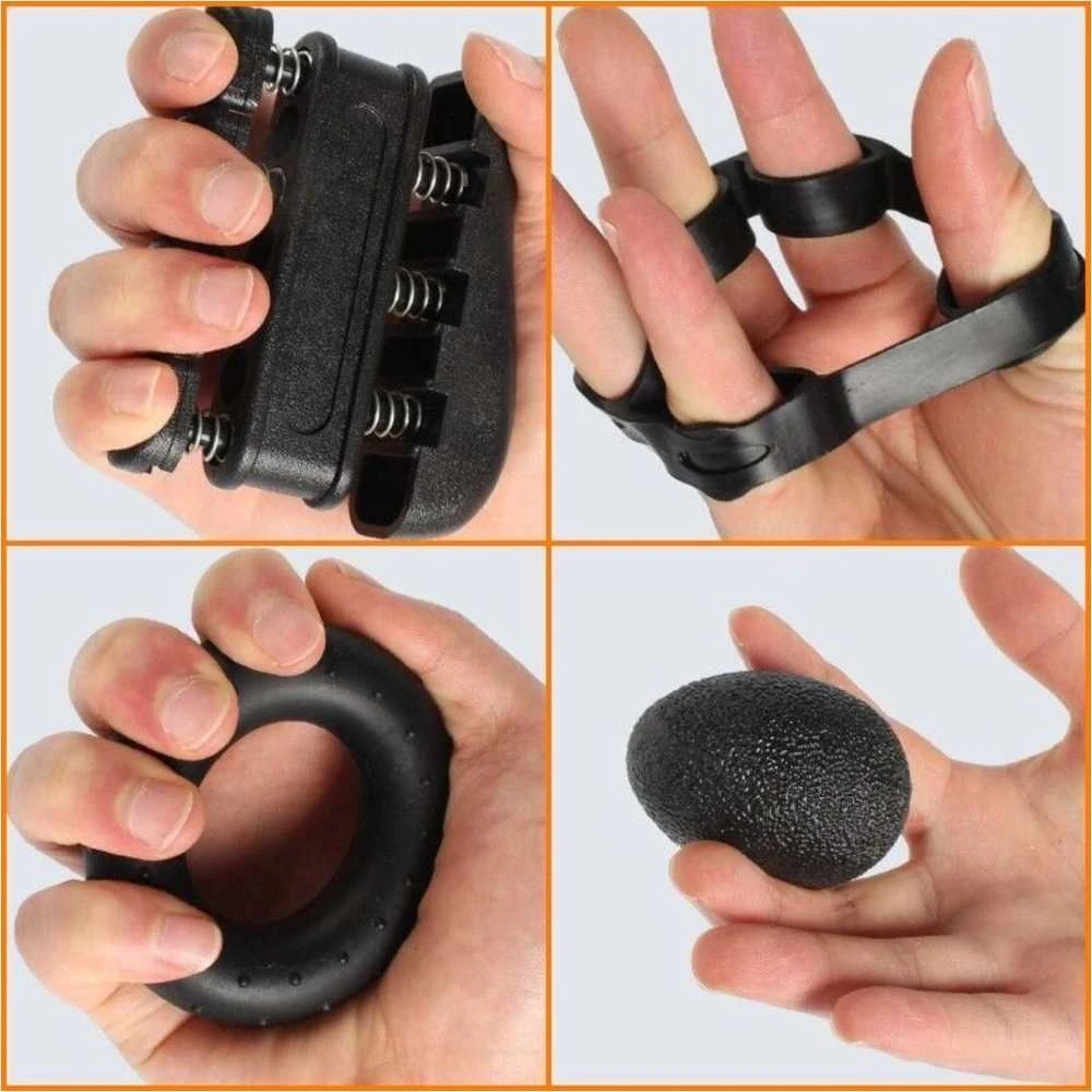 Riešo ir pirštų treniruoklio komplektas Tomaz Sport Grip 5IN1