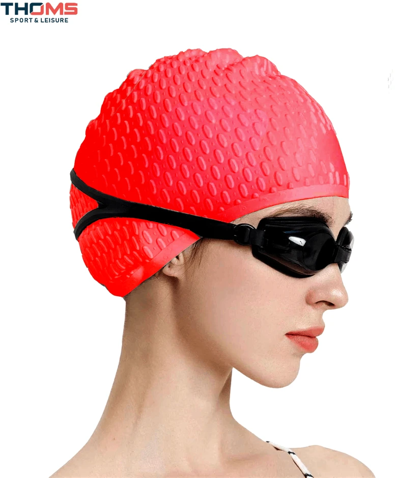 Silikoninė Plaukimo Kepuraitė THOMS SkyTrip Raudona, Unisex