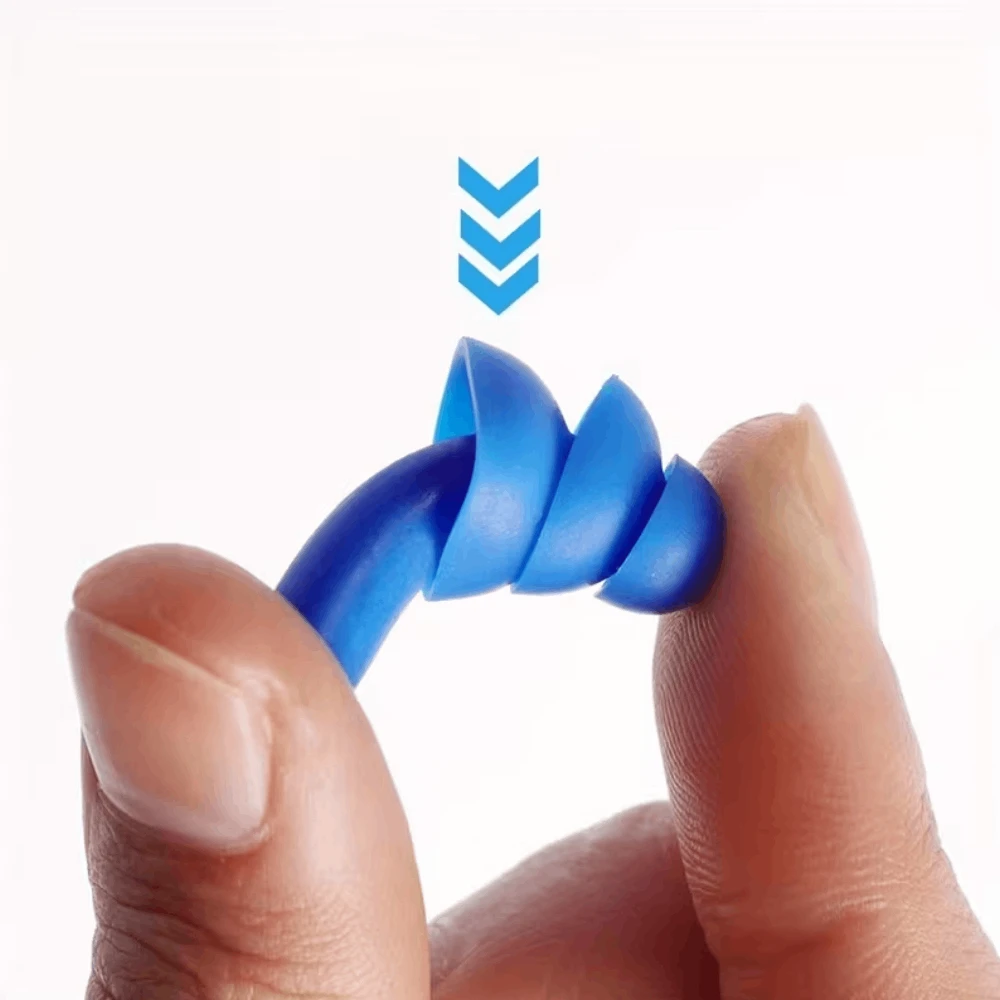 Silikoniniai ausų kištukai ir nosies spaustukas THOMS 107-EP1/NP3, Mėlyna (Universalūs)