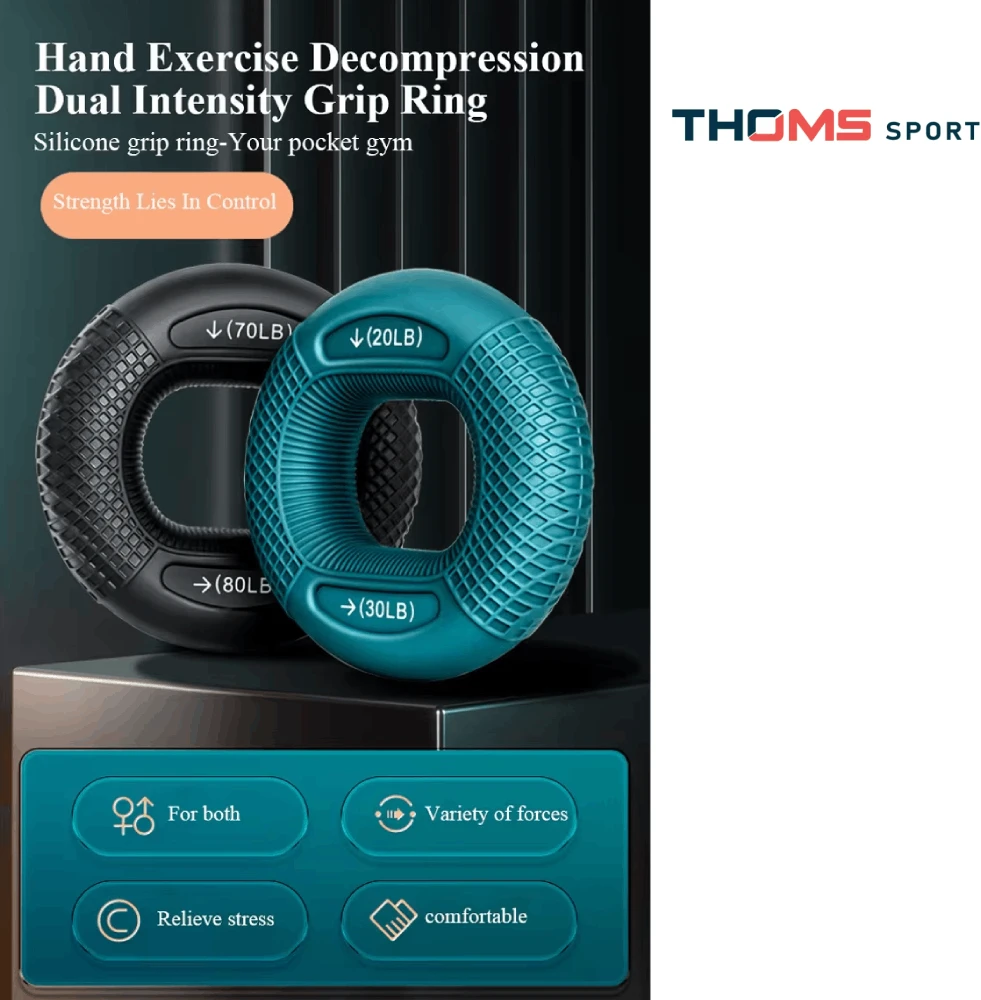 Silikoninis Plaštakos Treniruoklis - Espanderis THOMS Strengthener 78 mm. 70-80 Lbs