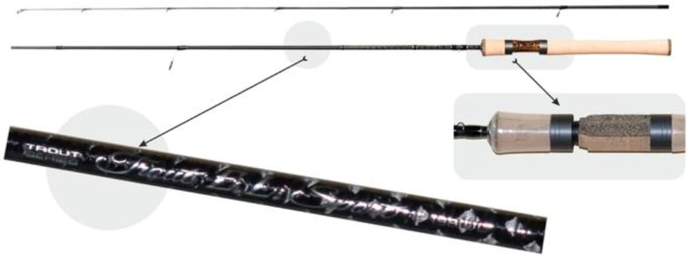 Spiningas AKARA Trout E.L. Sport TX-40 2x ilgis 198 testas 0,5 - 4,5 g