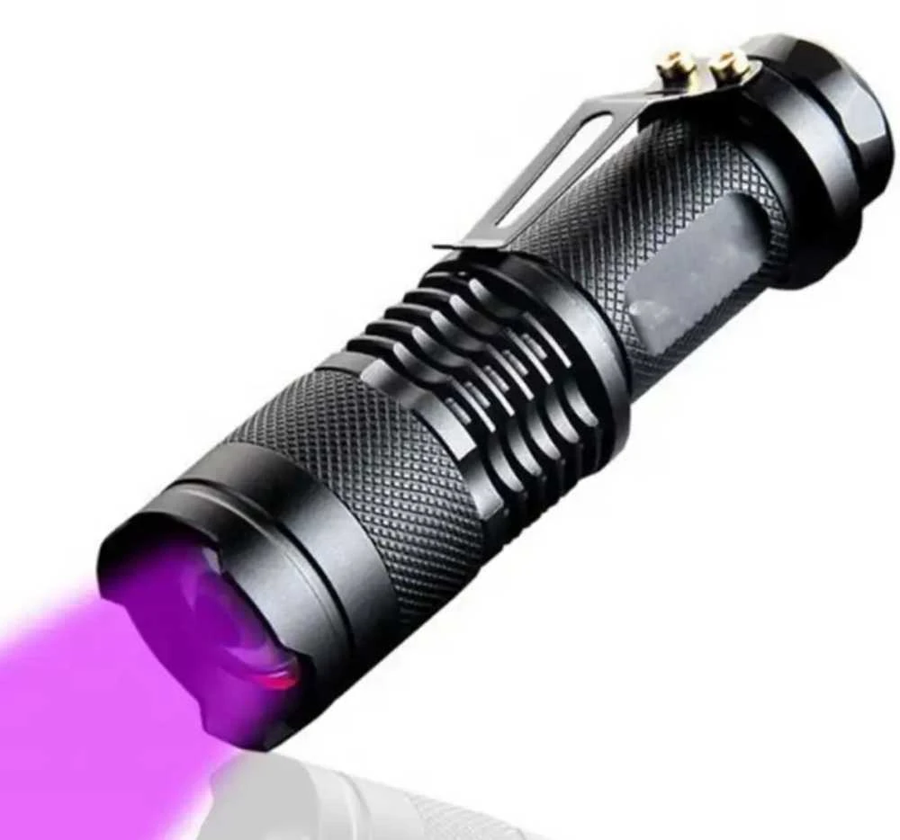 Aptel Taktinis Žibintuvėlis Su Stipriu UV Diodu