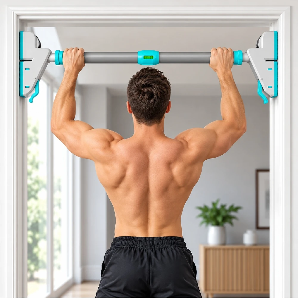 Teleskopinis prisitraukimų skersinis THOMS FlexGrip TS DG-017, 77–100 cm, 120 kg