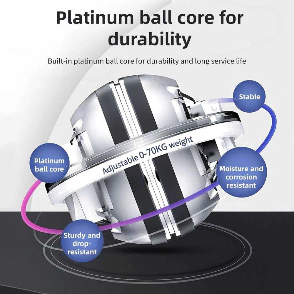 Thoms Giroskopinis riešo treniruoklis Gyro Ball Strengthens Raudona, Led 6 spalvos