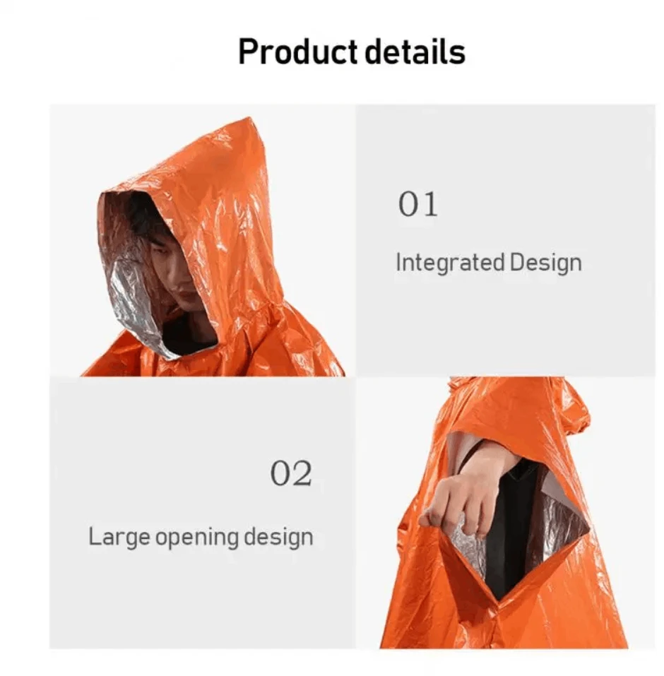 Tomaz Sport Apsiaustas nuo lietaus Essential Survival Rain Oranžinis