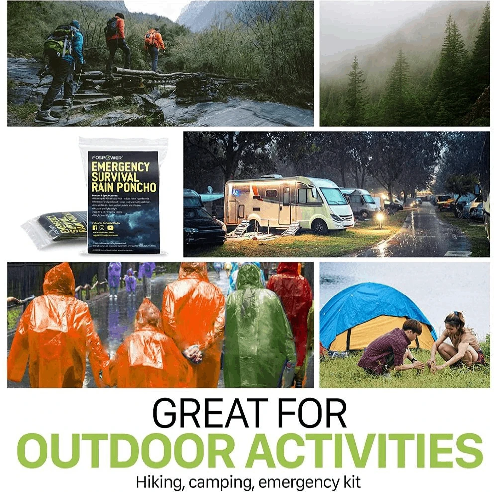 Tomaz Sport Apsiaustas nuo lietaus Essential Survival Rain Oranžinis