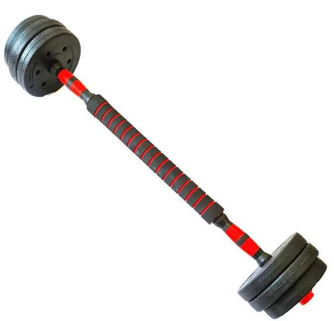 Tomaz Sport Keičiamo Svorio Hantelių ir Štangos Komplektas, 20 kg