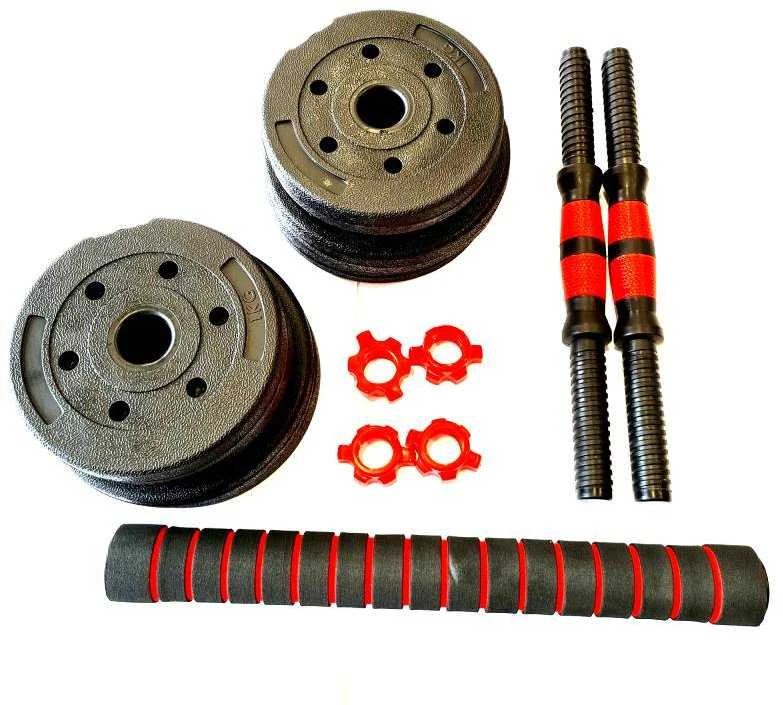 Tomaz Sport Keičiamo Svorio Hantelių ir Štangos Komplektas, 15 kg