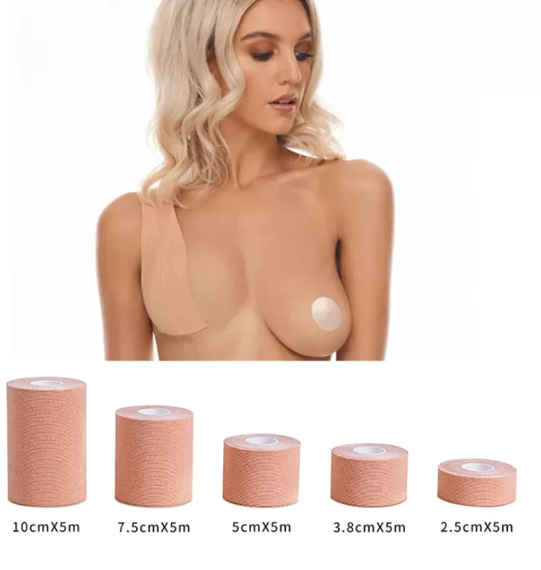 Tomaz Sport Krūtinę Formuojanti Lipni Juosta Be Latekso 7.5 cm 5 m. Dydis D