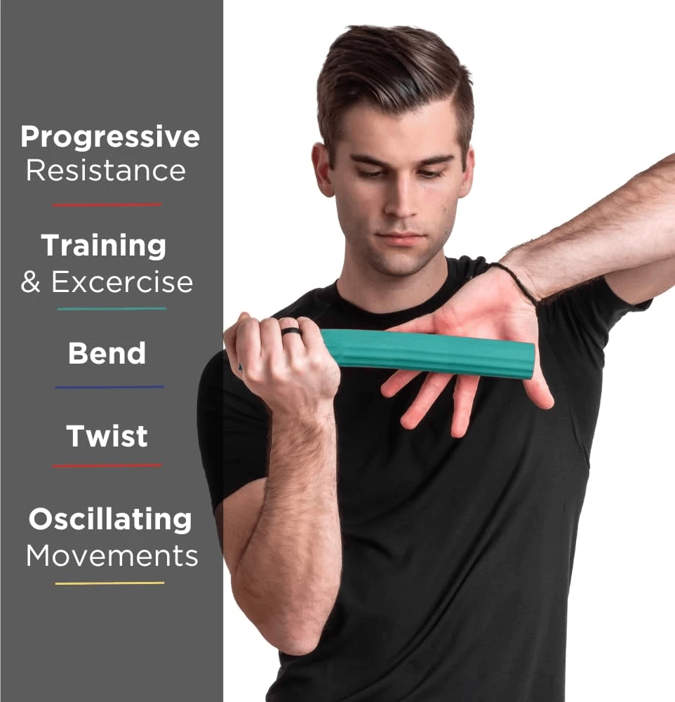 Tomaz Sport Rankos treniruoklis FlexBar Easy, Žalias 10 Lbs
