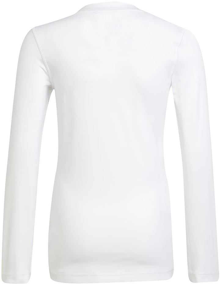 Vaikiški Marškinėliai Ilgomis Rankovėmis Adidas Youth Techfit Balti H23156