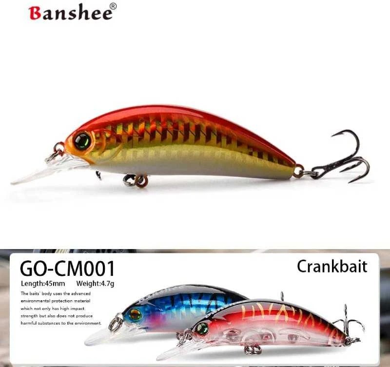 Vobleris Banshee Crankbait 45mm 4.7g GO-CM001 Raudona, Plūdrus