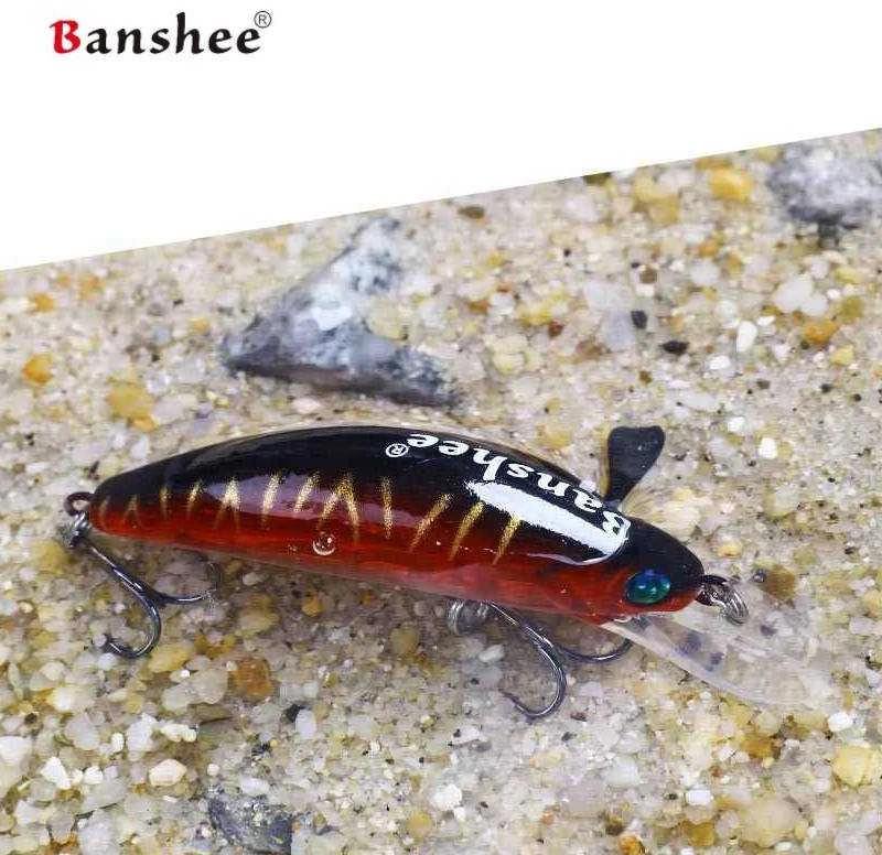 Vobleris Banshee Crankbait 45mm 4.7g GO-CM001 Raudona Juodas Back, Plūdrus
