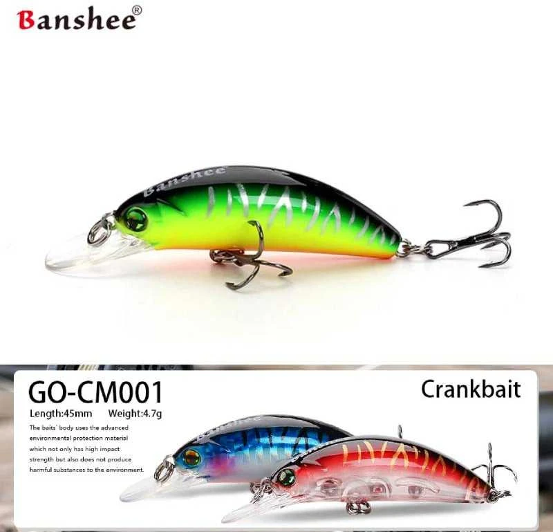 Vobleris Banshee Crankbait 45mm 4.7g GO-CM001 Firetiger, Plūdrus