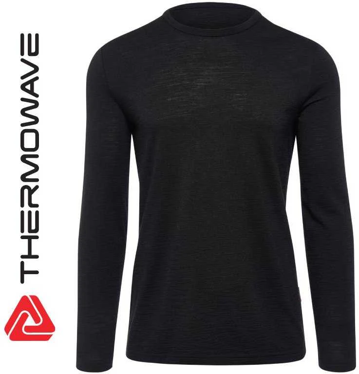 Vyriški Apatiniai Termo Marškinėliai THERMOWAVE Merino ONE50 Ilgomis Rankovėmis