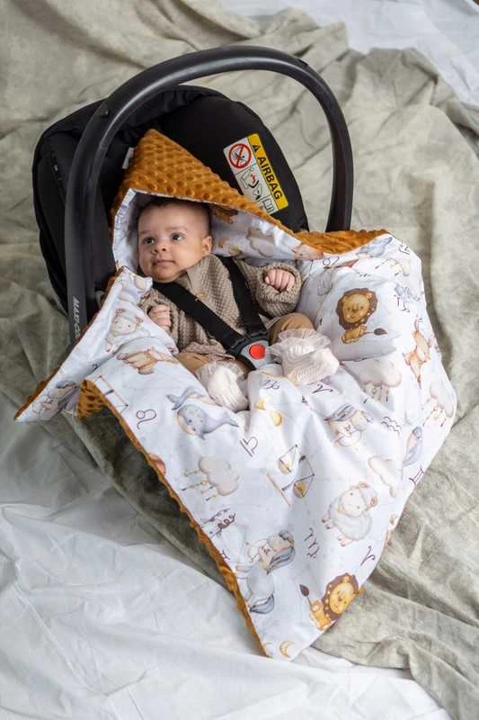 Babymam Automobilinės kėdutės antklodė - įdėklas, 80x80 cm