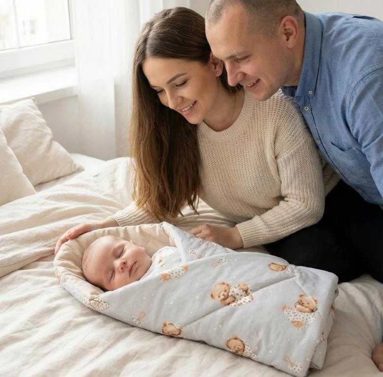 Babymam dvipusis kūdikio vokelis - antklodė