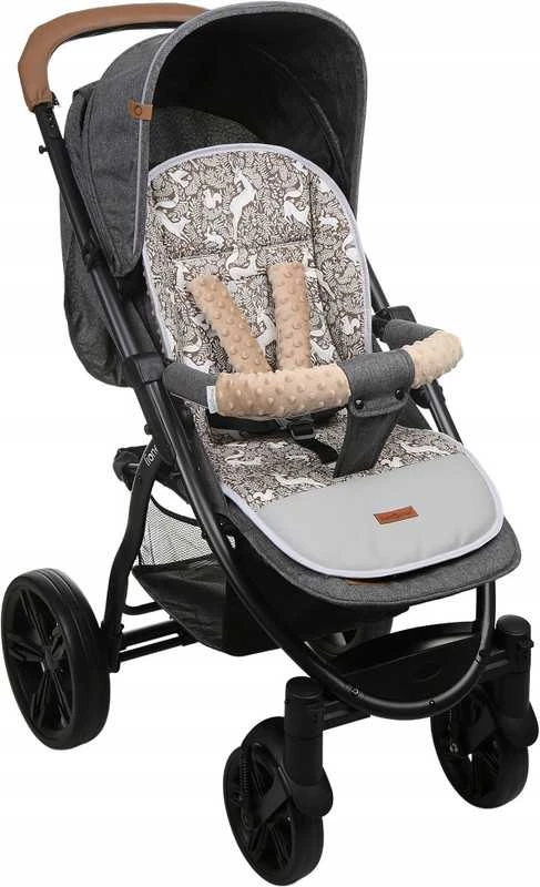 Babymam Vaikiško vežimėlio dvipusis įdėklas 80x40 cm